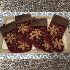 Very cute rustic Christmas stockings